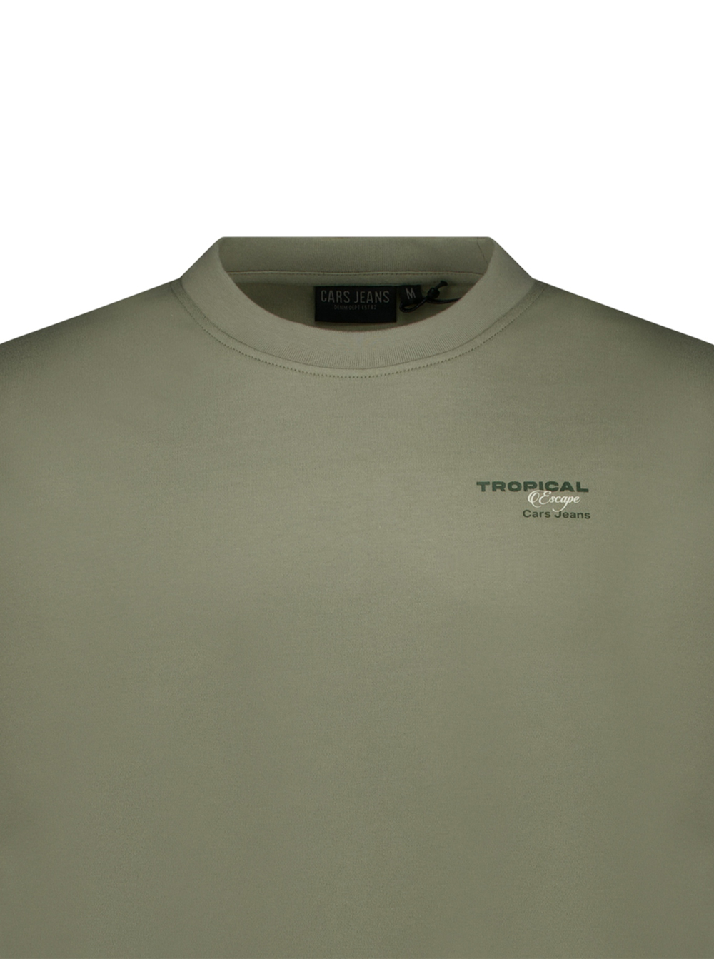 Cars Jeans Groen Heren T-shirt met Backprint - Byzo