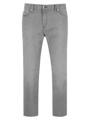 Alberto Grijze 5-pocket Broek - 4207-1571-Pipe Grey