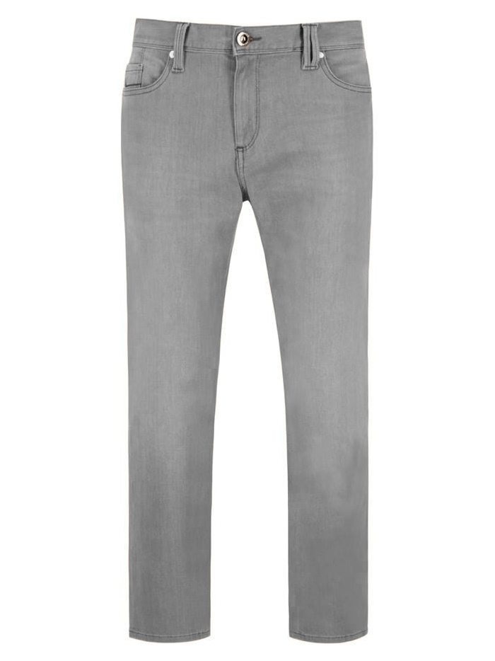 Alberto Grijze 5-pocket Broek - 4207-1571-Pipe Grey