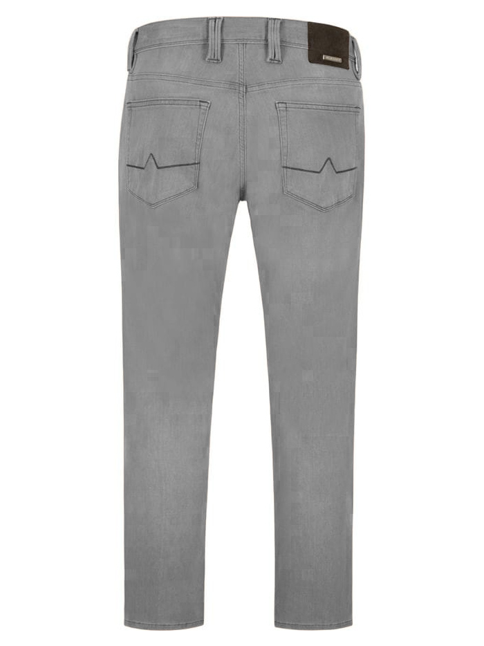 Alberto Grijze 5-pocket Broek - 4207-1571-Pipe Grey