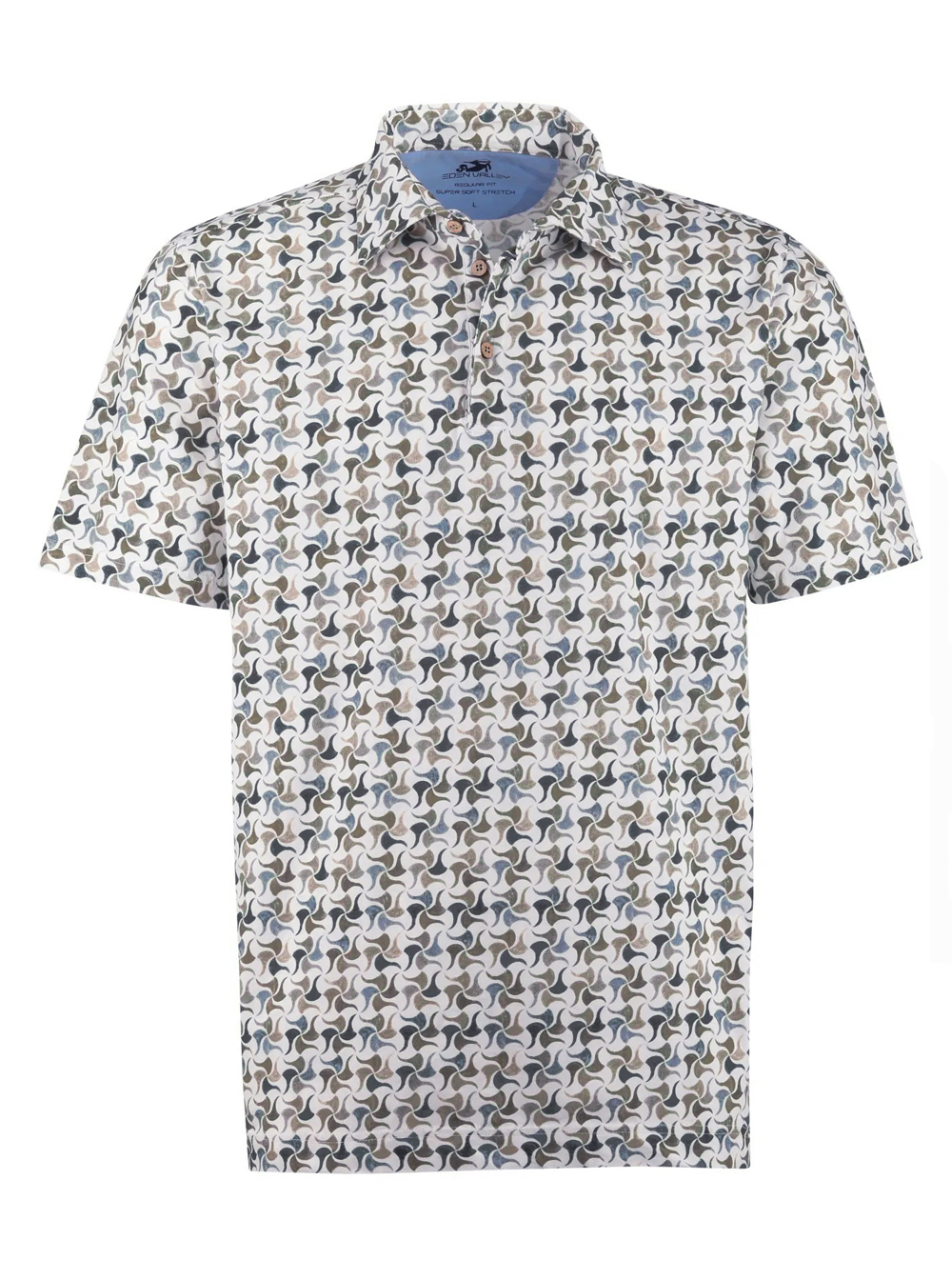 Eden Valley Casual Poloshirt met print - 216197-37-M