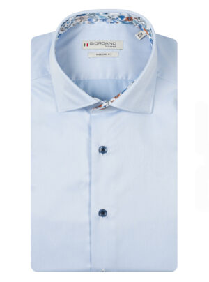 Giordano Tailored Effen Korte mouw Overhemd - 616815