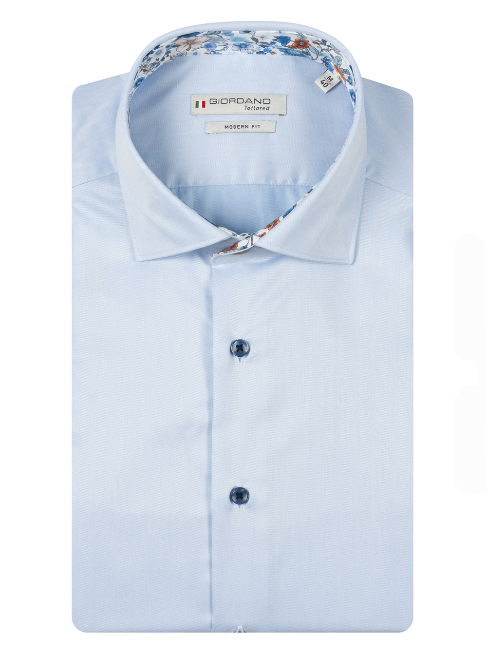 Giordano Tailored Effen Korte mouw Overhemd - 616815