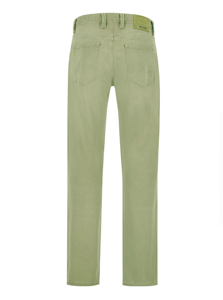 Alberto Groene 5-Pocket Broek - 4207-1571 Pipe Green