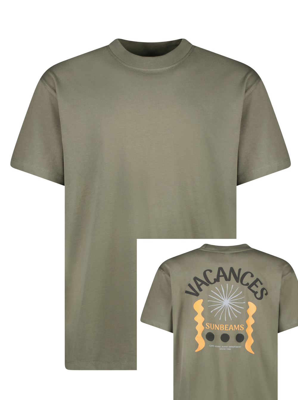 Cars Heren T-shirt met backprint - Benimo TS