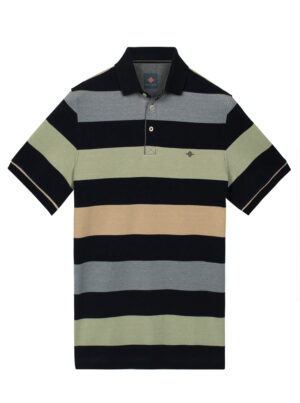 Baileys Gestreepte Pique Heren Polo - 615200