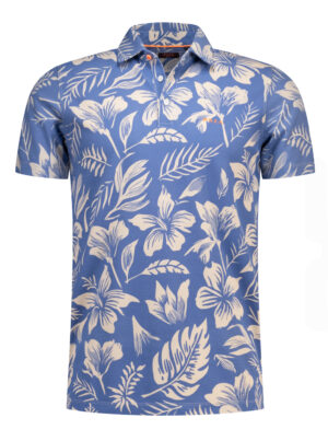 New Zealand Auckland Blauw Polo met Print - 26DN119