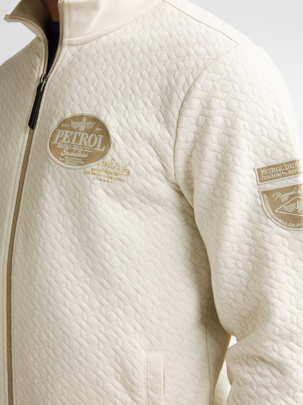 Petrol Industries Ecru Sweatvest - M-1060-SWC309 Seashell