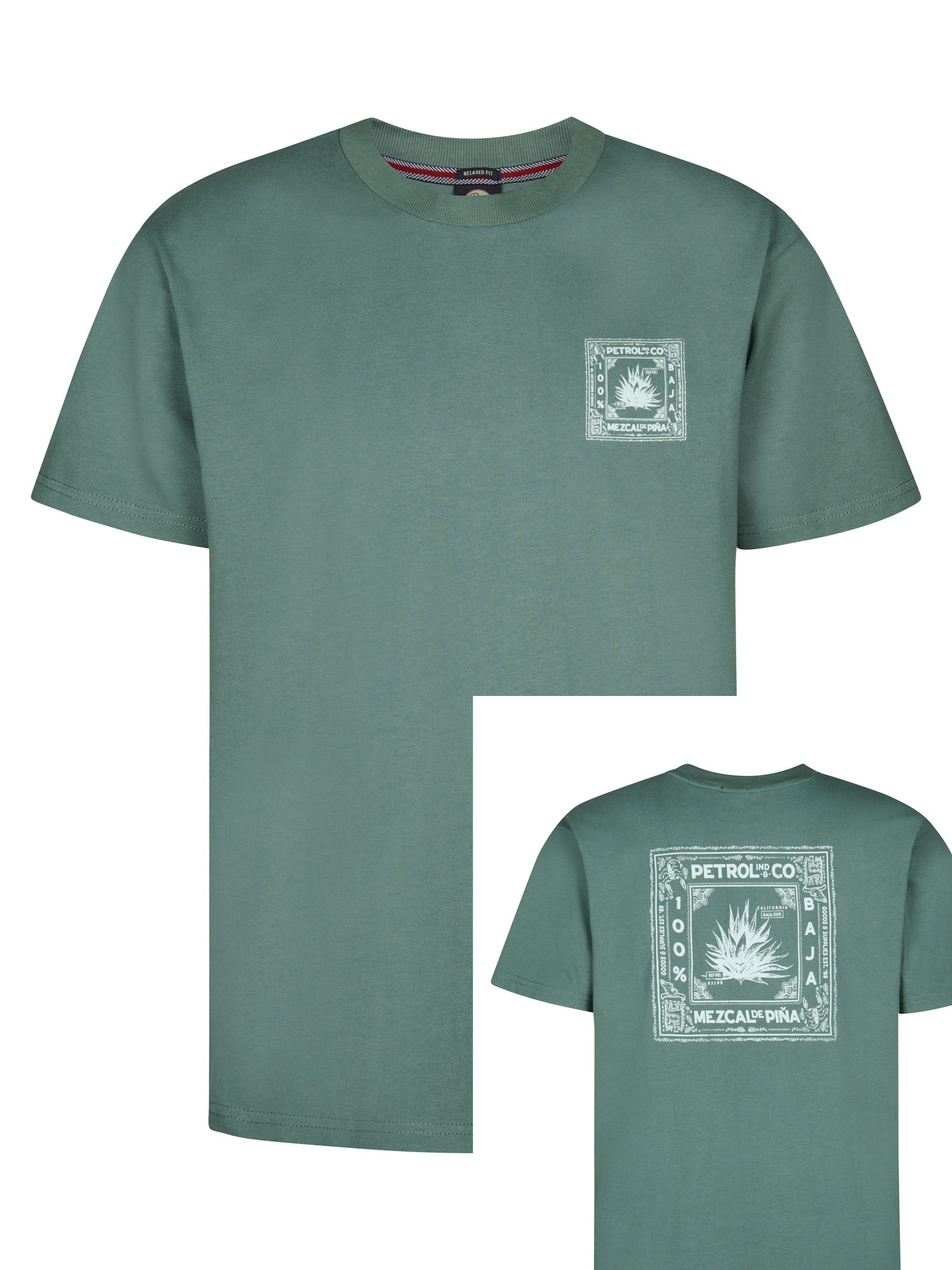 Petrol Industries T-shirt met Rugprint - M-1060-TSR740