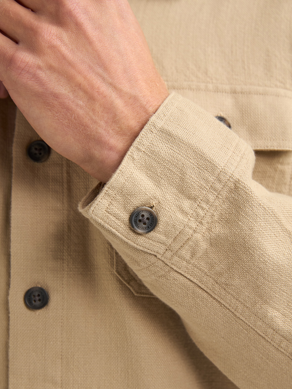 Petrol Industries Beige Overshirt - M-1060-SIL404