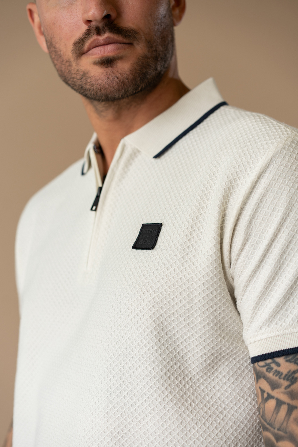 Petrol Industries Ecru Seashell Poloshirt - M-1060-POL920