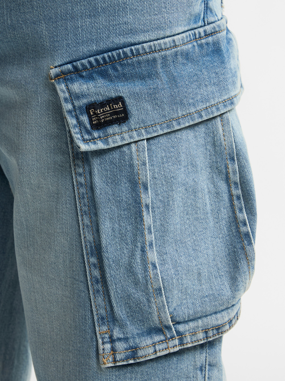 Petrol Industries Lichte Denim Cargoshort - M-1060-SHO007