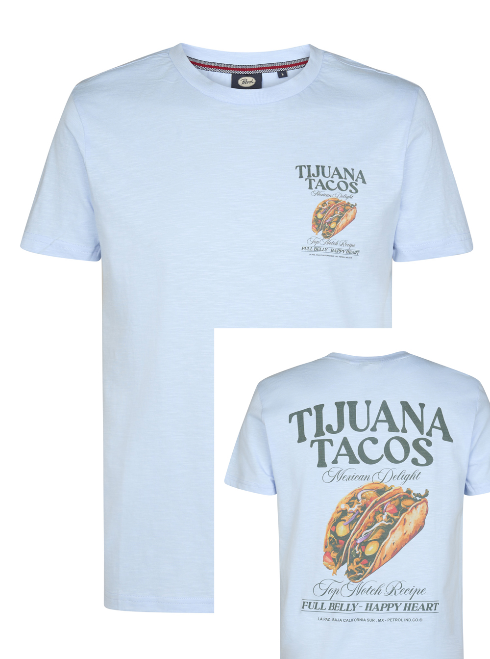Petrol Industries T-shirt met Backprint - M-2060-TSR647