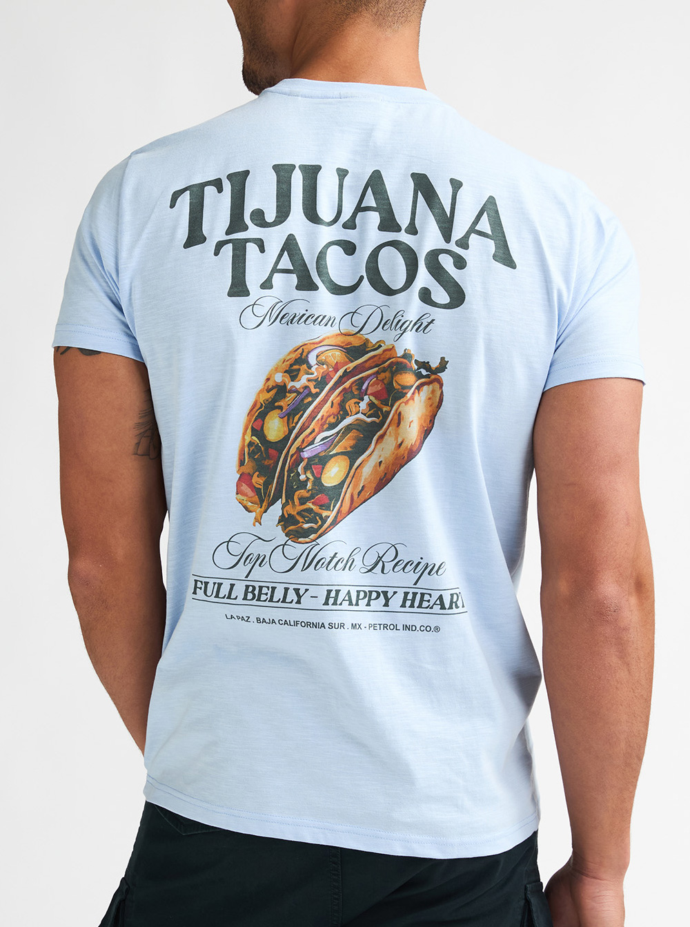 Petrol Industries T-shirt met Backprint - M-2060-TSR647