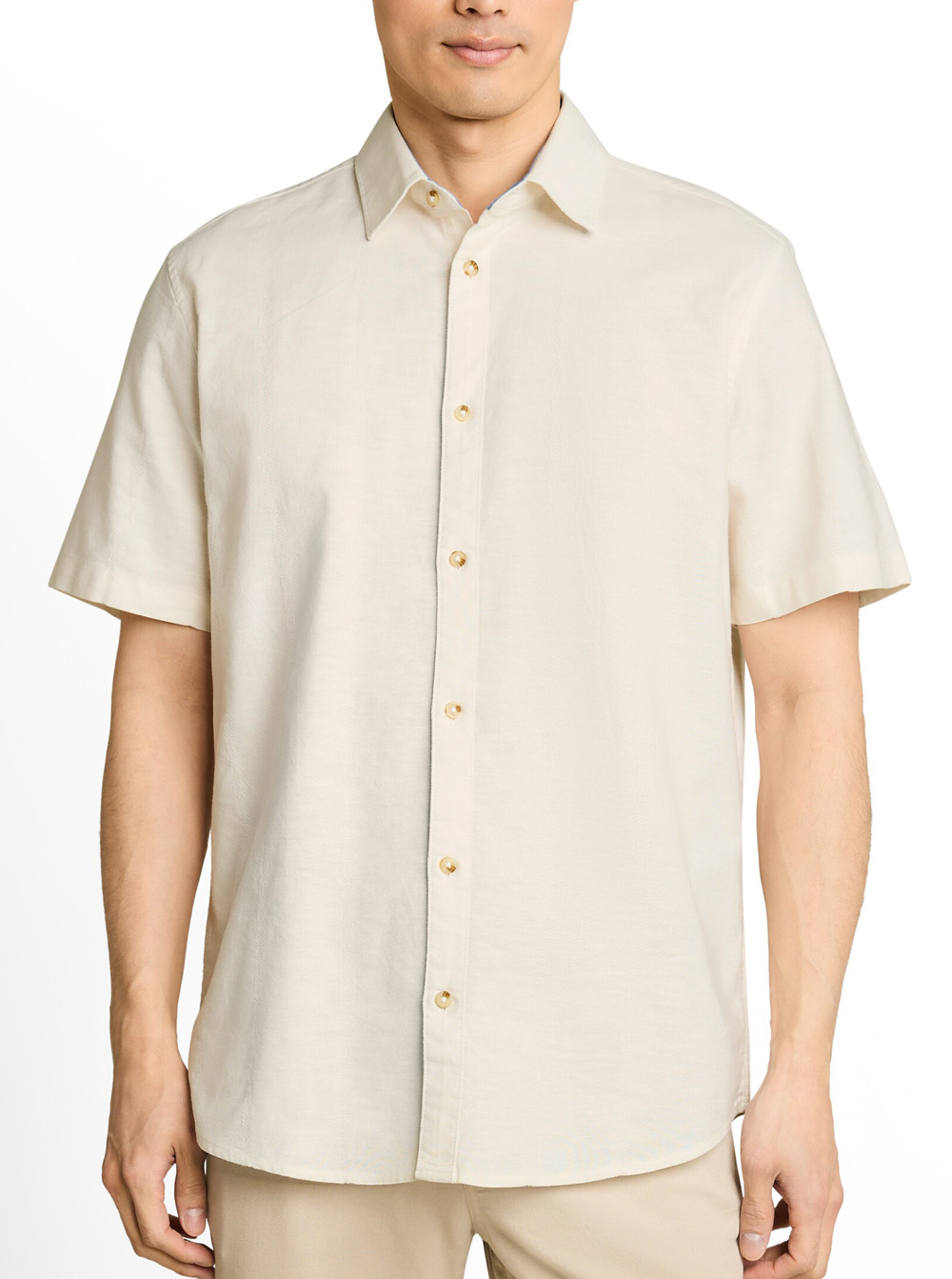 Tom Tailor Wit Structure Streep Shirt - 1049618