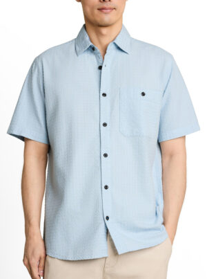 Tom Tailor Lichtblauw Jacquard Shirt - 1050941