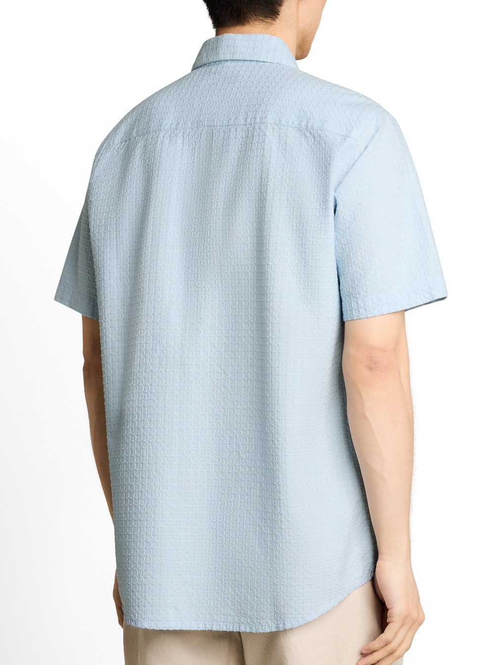 Tom Tailor Lichtblauw Jacquard Shirt - 1050941