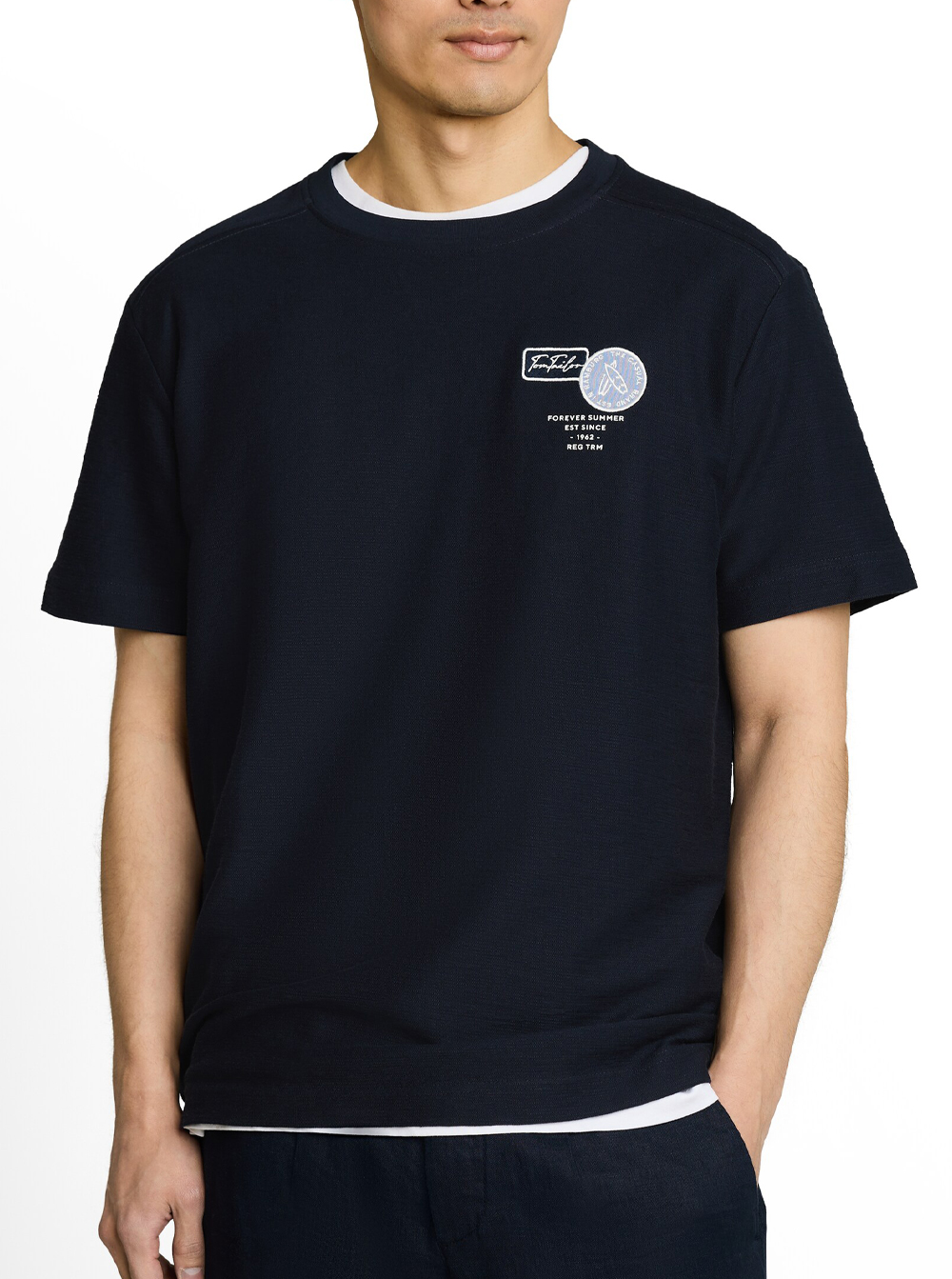 Tom Tailor Heren T-Shirt Ronde hals - 1051169