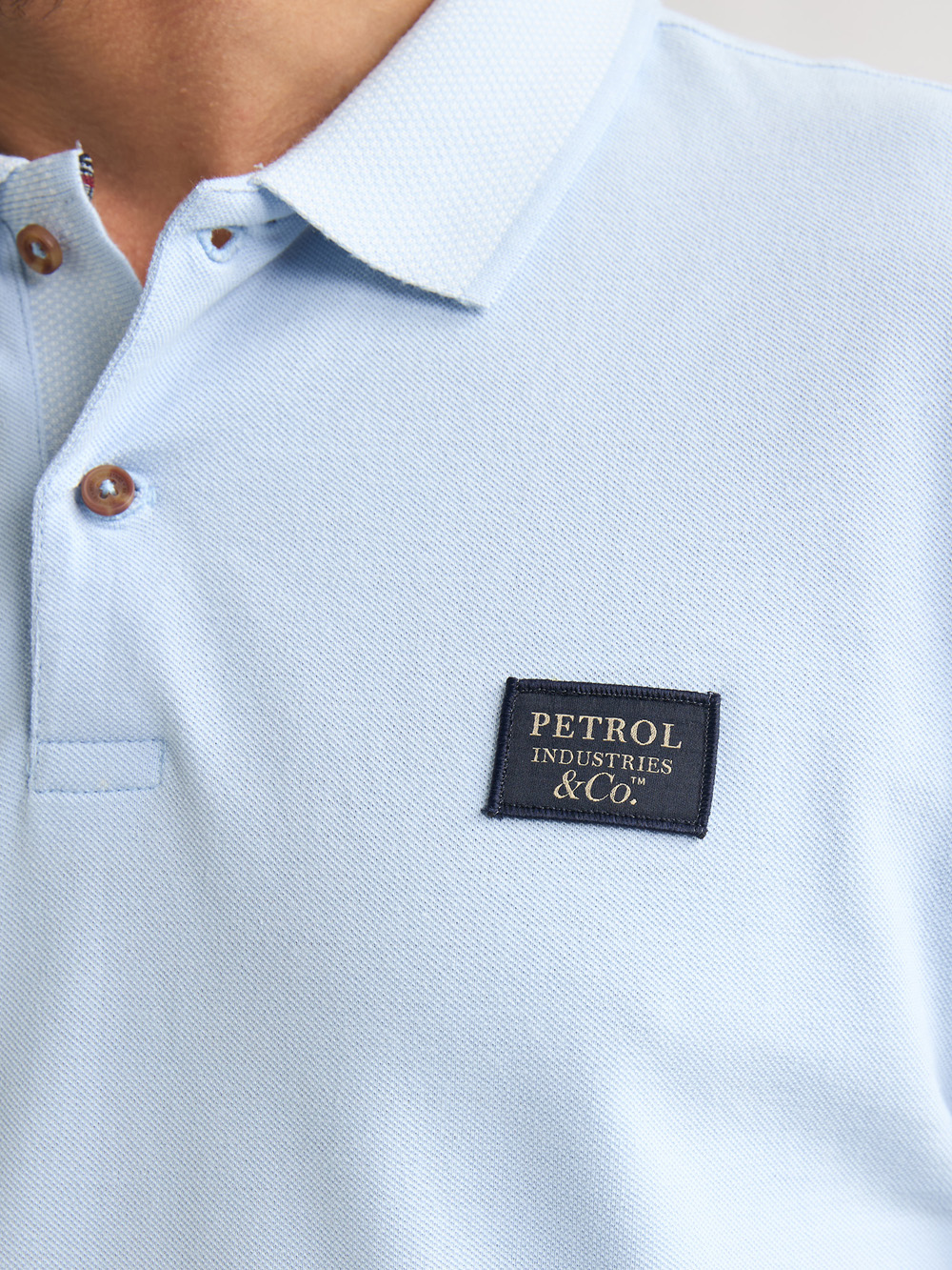Petrol Industries Lichtblauw Poloshirt - M-2060-POL928