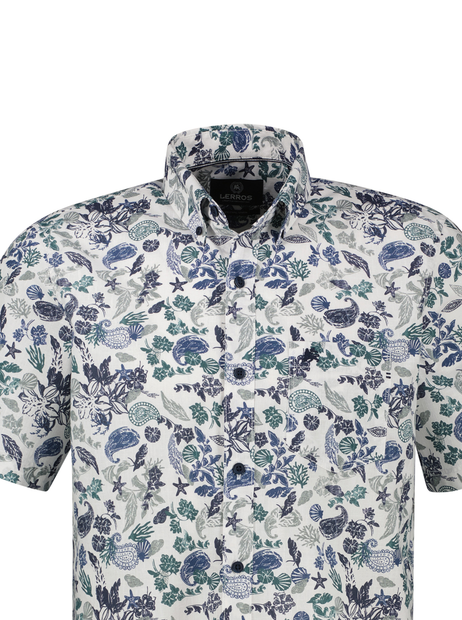 LERROS Korte mouw Paisley Overhemd - 2642121