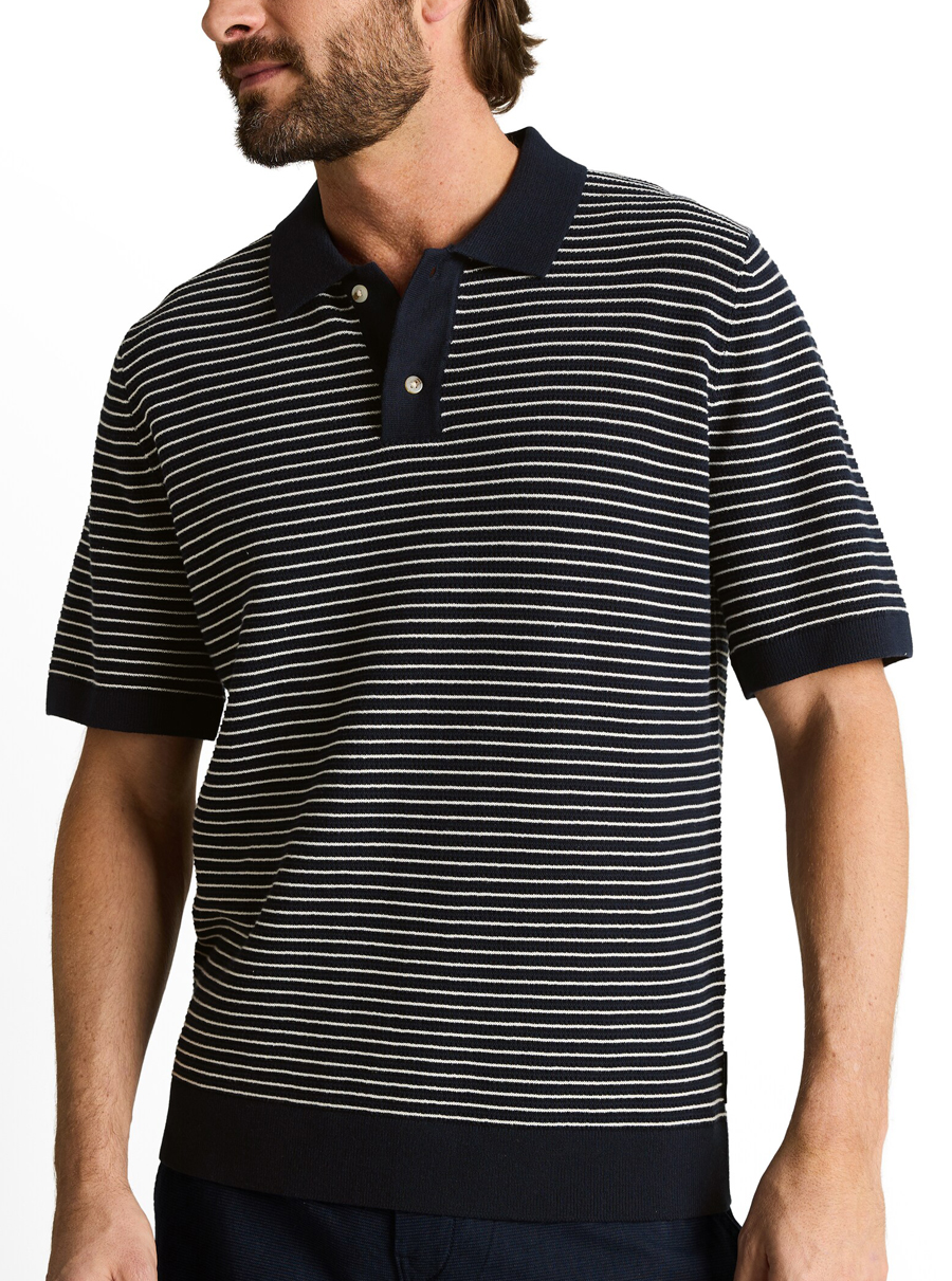 Tom Tailor Relaxed Fit Gebreide Polo - 1050100