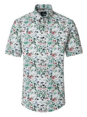 Casa Moda Gebloemd Korte mouw Shirt - 126131441