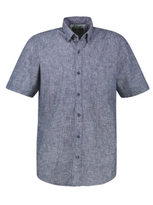 LERROS Blauw Gemeleerd Overhemd Korte mouw - 2662461