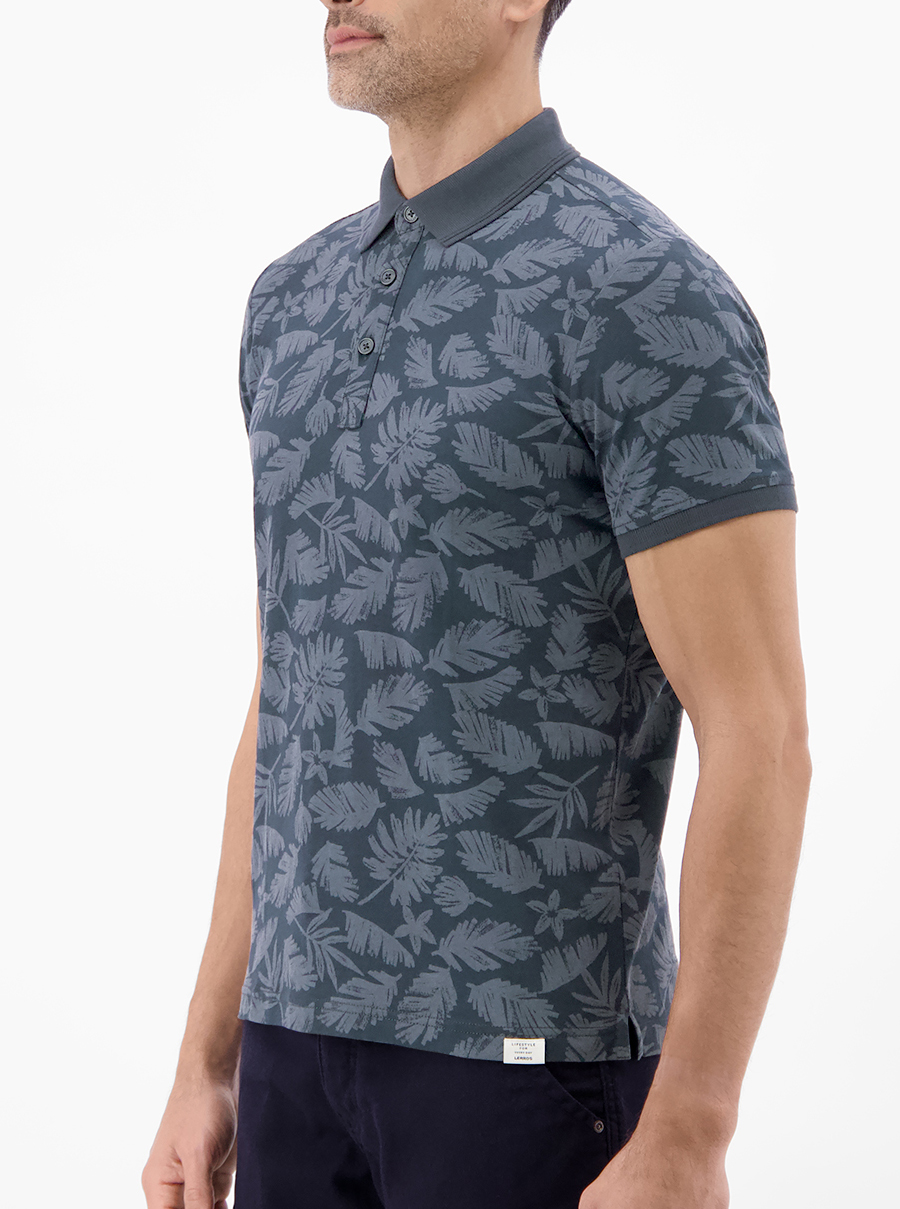 LERROS Gebloemd Poloshirt Korte mouw - 2663283