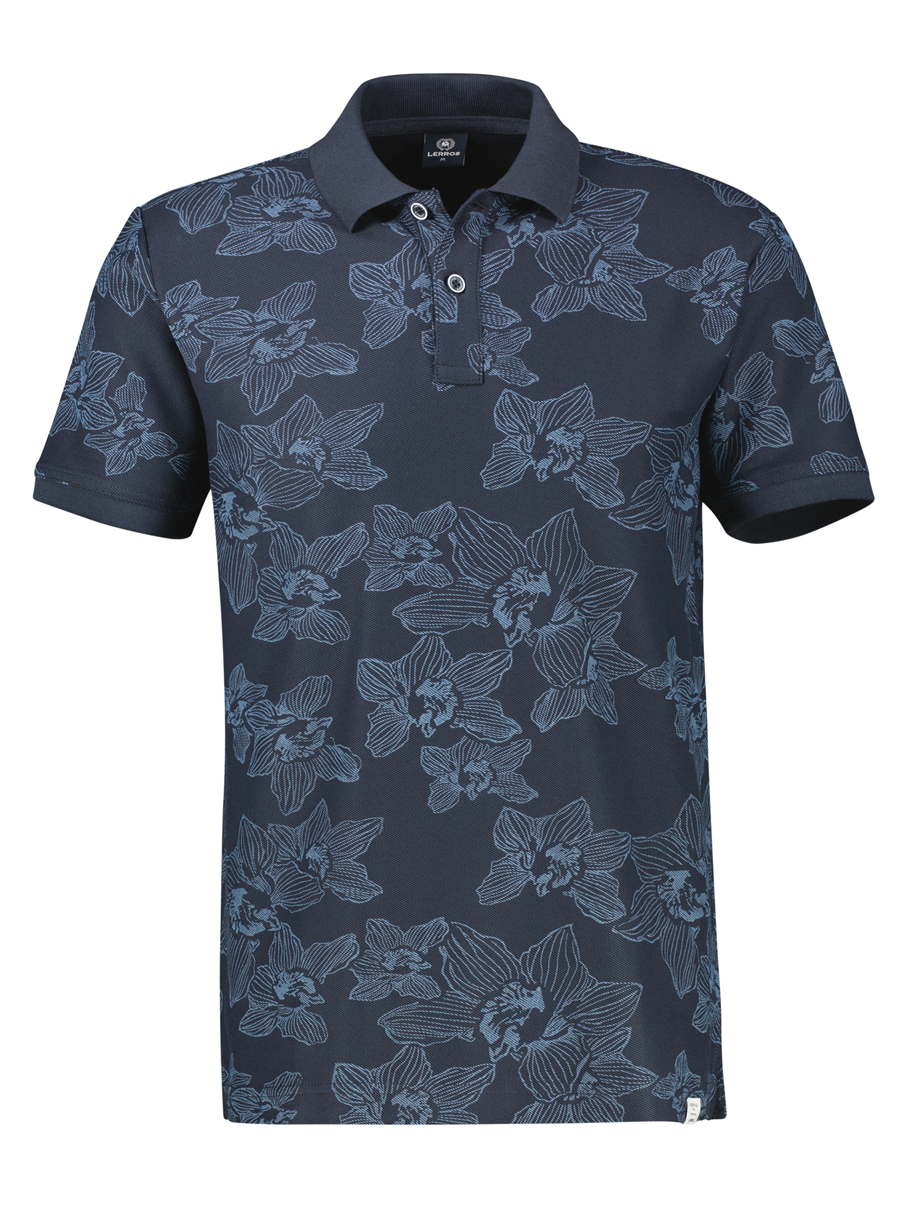 LERROS Gebloemd Poloshirt Korte mouw - 2653263