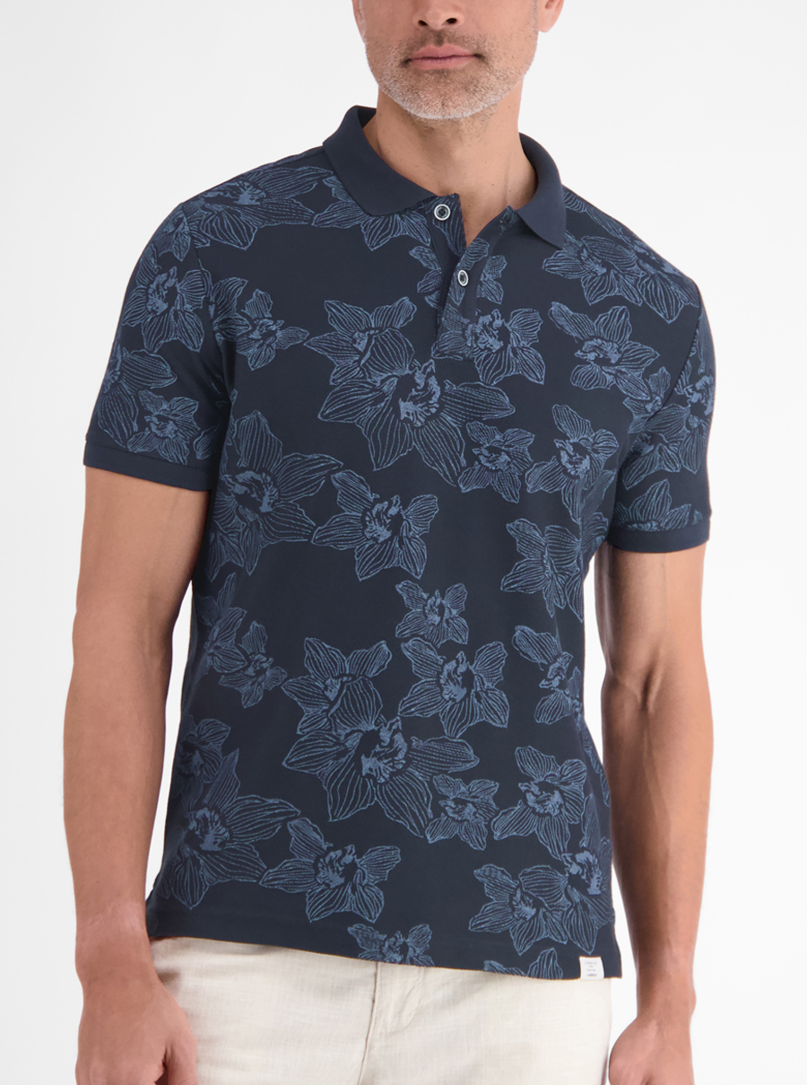 LERROS Gebloemd Poloshirt Korte mouw - 2653263