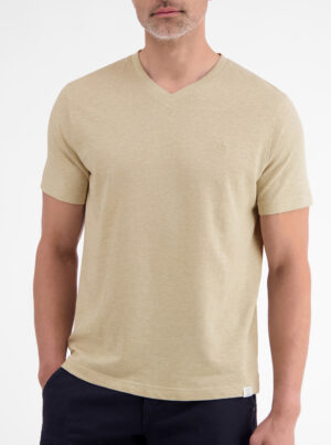 LERROS Beige Basic T-shirt Ronde hals - 2653065