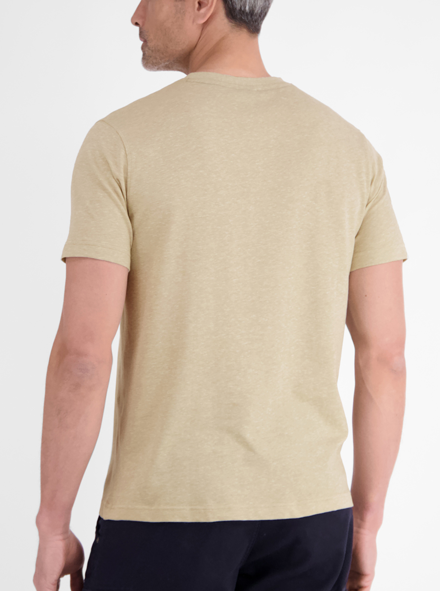 LERROS Beige Basic T-shirt Ronde hals - 2653065