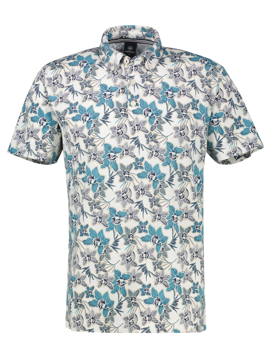 LERROS Gebloemd Poloshirt - 2653278
