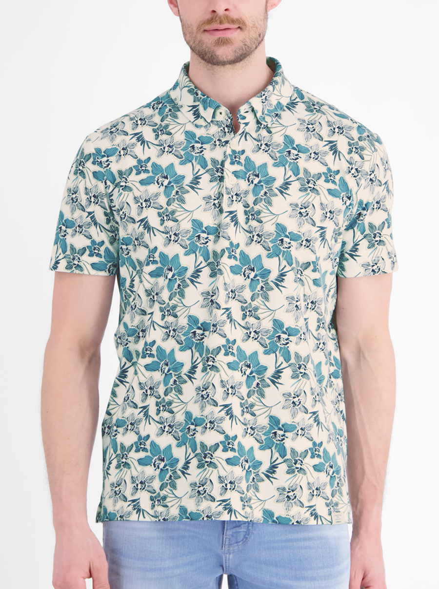 LERROS Gebloemd Poloshirt - 2653278