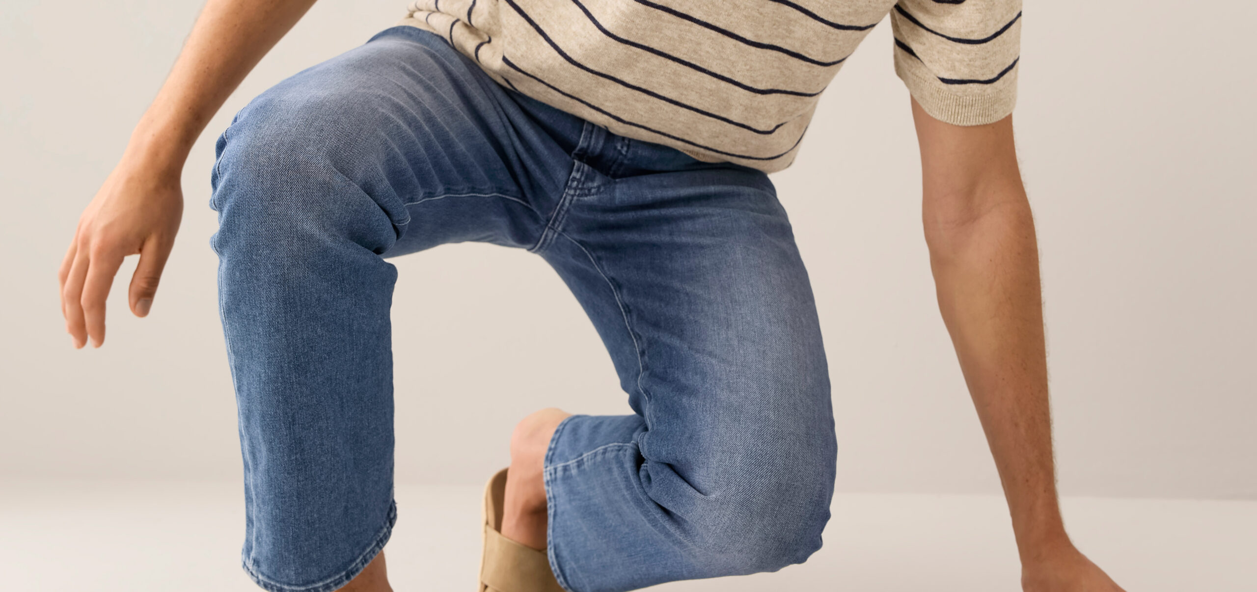 stretch broeken heren